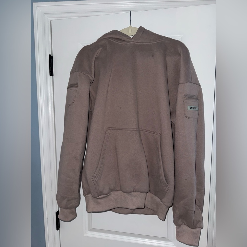Comfrt Women's Taupe Hoodie Medium